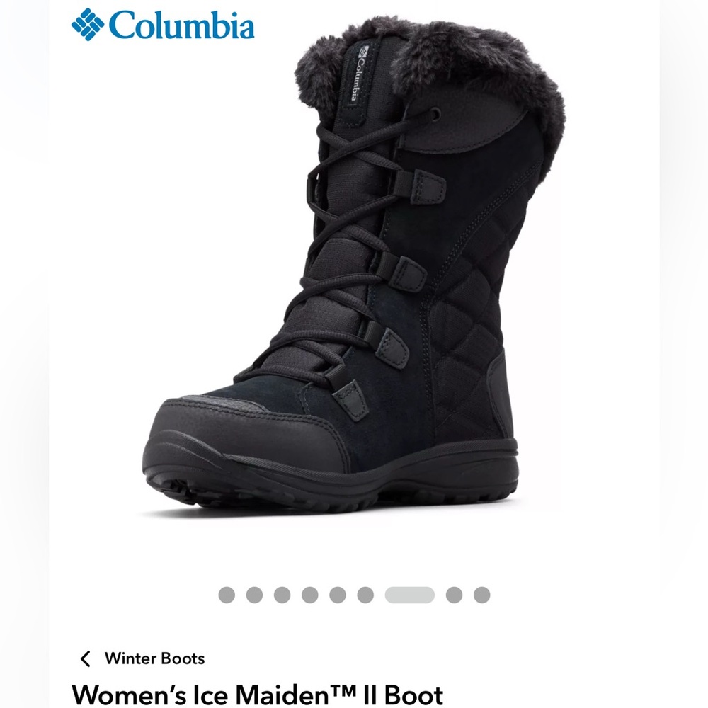 NWT Columbia 8W LEATHER Winter ICE Maiden II BOOTS - Picture 3 of 15